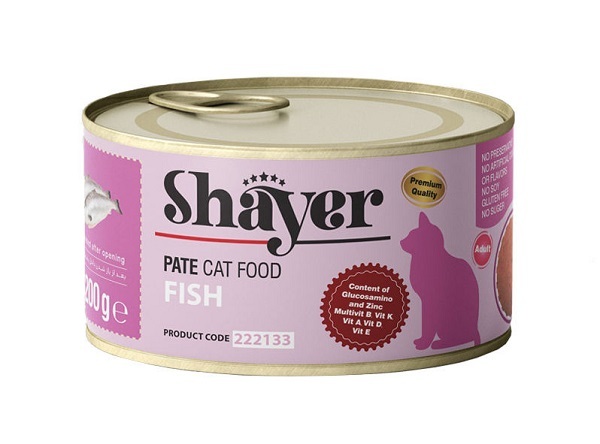  کنسرو غذای گربه شایر مدل Fish وزن 200 گرم 