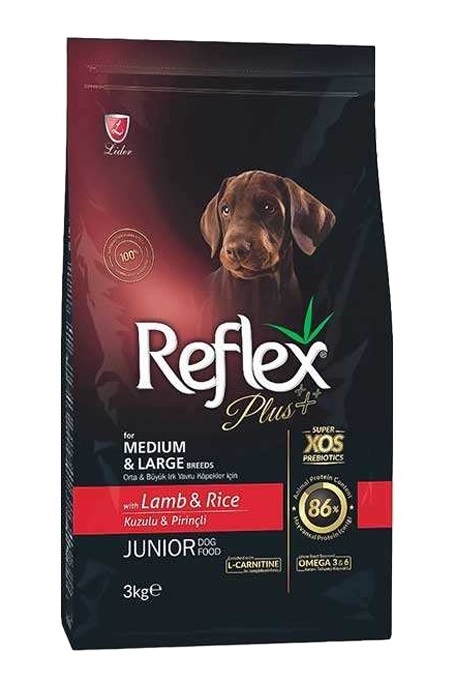 غذای سگ جونیور (جوان) نژاد متوسط و بزرگ رفلکس پلاس