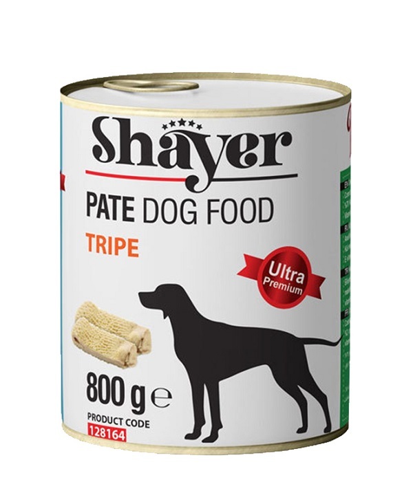 کنسرو غذای سگ شایر طعم سیرابی