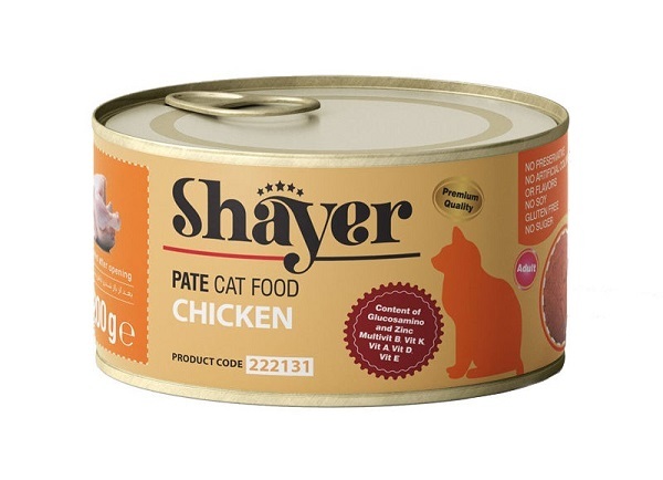  کنسرو غذای گربه شایر طعم مرغ 