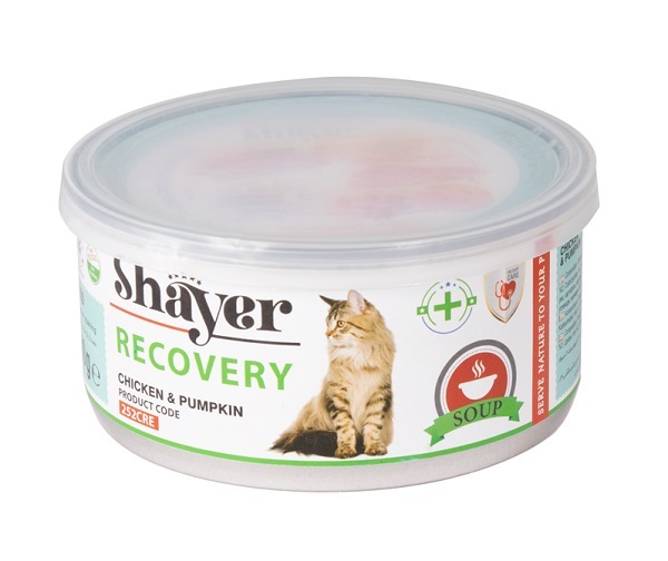 کنسرو ریکاوری گربه شایر مدل Chicken & Pumpkin وزن ۲۰۰ گرم