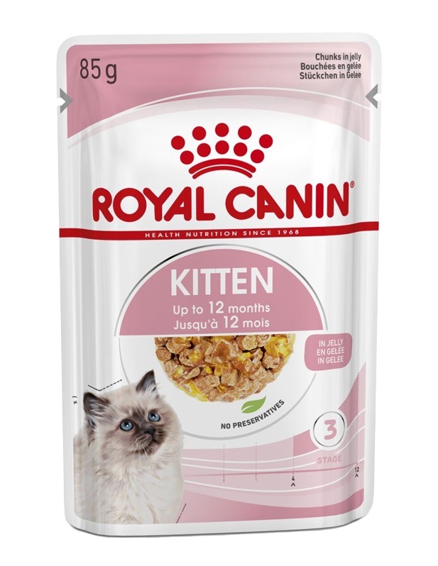 پوچ بچه گربه رویال کنین در ژله مدل کیتن 