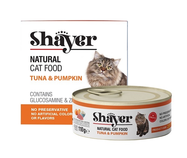 کنسرو غذای گربه شایر مدل Tuna & Pumpkin