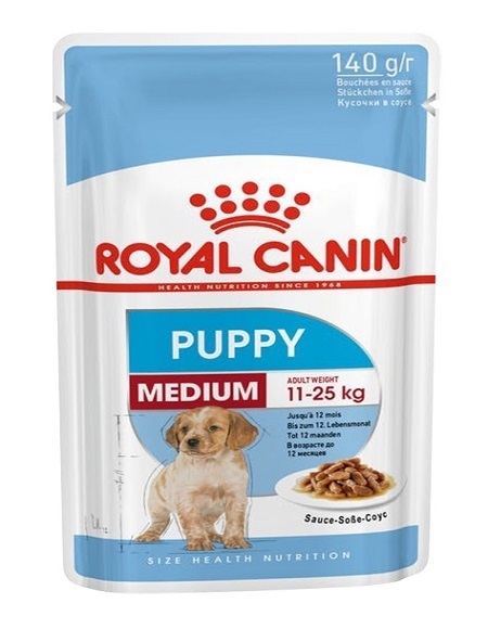  غذای پوچ توله سگ نژاد متوسط مدیوم پاپی رویال کنین 