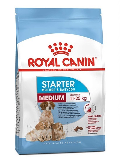  غذای توله سگ و مادر شیرده مدیوم استارتر رویال کنین 