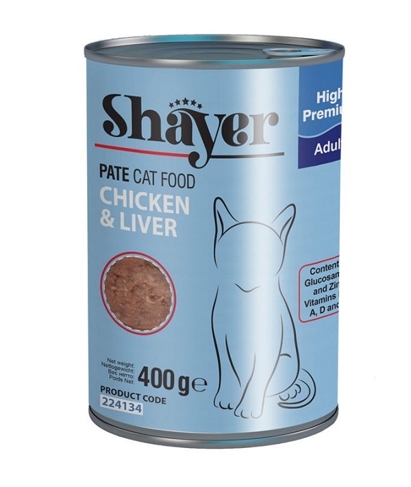 کنسرو غذای گربه شایر مدل Chicken & Liver