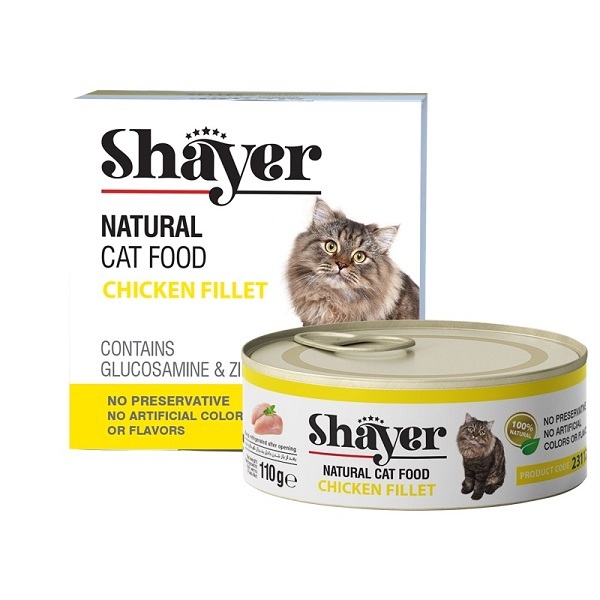  کنسرو غذای گربه شایر مدل Chicken Fillet 